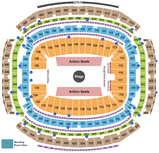 NRG Stadium J Balvin Seating Chart